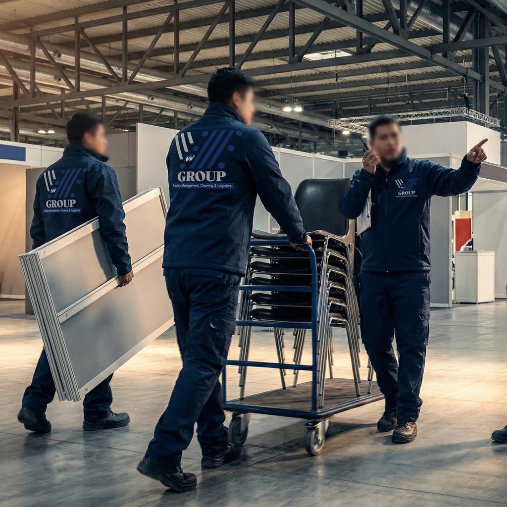Facchini al lavoro - servizio facchinaggio eventi Milano